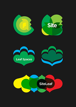 Site Leaf and Leaf Spaces logo concepts