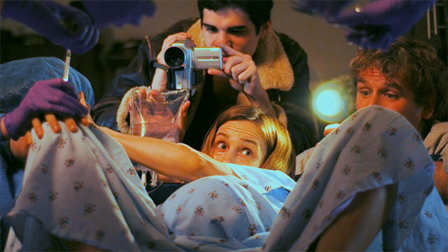 Cole filming Eliza's birth in Emanuel and the Fear's I Believe video